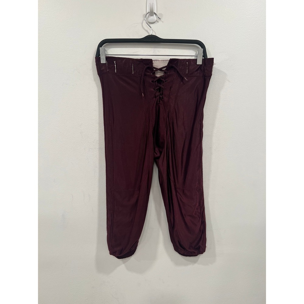 Martin Football Pants Mens Adult Small Maroon Lace Up Practice Game Day Pants